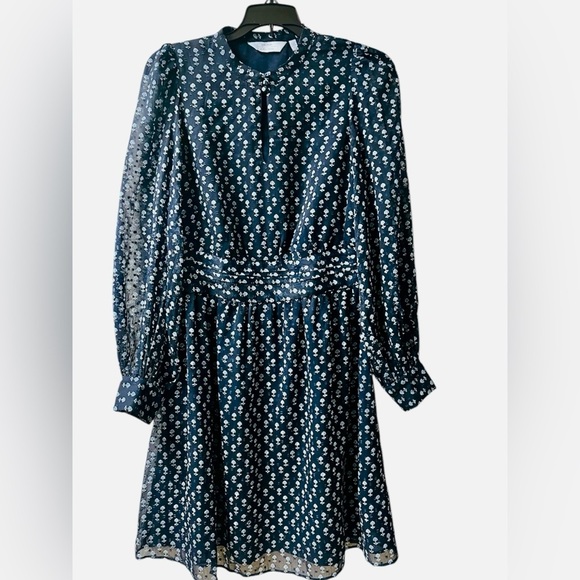 & Other Stories Navy and White Mock Neck‎ Sundress - Size 6 - Picture 2 of 13